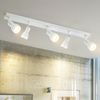 ZMH Deckenleuchte 5 Spots Weiß: Metall Deckenlampe GU10 Innen Schwenkbar Strahler für Küche Büro Wohnzimmer Schlafzimmer, Ohne Leuchtmittel Bild 2
