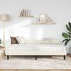 vidaXL Eckbettgestell mit Matratze Sonstiges 2 pcs Creme Samt 3393713 Bild 3