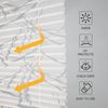K-HOME Plissee Ausbrenner Streifen, Klemmfix, ohne Bohren, Lichtschutz, Lichtschutz, ohne Bohren, verspannt, Klemmfix, Klemmfix-Plissee mit Ausbrenner Stoff Bild 2