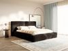 Selsey 'Tilves' Polsterbett 160x200 mit Bettkasten, Lattenrost, Velours, braun Bild 3