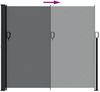 vidaXL Seitenmarkise Ausziehbar Schwarz 180x500 cm 4004444 Bild 5
