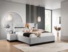 Polsterbett Doppelbett Set. 2 HAMILTON 120x200cm Stoff Magic Velvet Hellgrau Bild 2