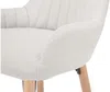 Vente-unique - ELEANA Barhocker Stoff Beige - B 52 cm x H 98 cm x L 47 cm Bild 4