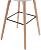 Vente-unique - ELEANA Barhocker Stoff Beige - B 52 cm x H 98 cm x L 47 cm Bild 5