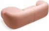 Micadoni Ecksofa Kate 2-Sitzer Rechts Samt Rosa Bild 3