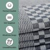 Zestri Geschirrtuch Zwirn-10er Set Grubenhandtücher 50x70 cm 100% Baumwolle Grubentücher, (10 Stück), kariert, saugstark mit Aufhänger, Geschirrhandtuch Küchenhandtücher Bild 3
