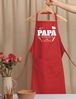 Youth Designz Grillschürze Herren Schürze Bei Papa Schmeckt es am besten Print Kochschürze, mit lustigem Spruch & Logo Aufdruck Bild 2