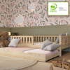 Crazy Pine 'Crazy Basic' Kinderbett mit Rausfallschutz, Skandinavisches Design, Holz, Natur, 120x200 cm, mit Ausziehbett Bild 3