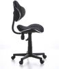 hjh OFFICE 634120 Kinder Schreibtischstuhl KIDDY GTI-2 Stoff Schwarz/Grau ergonomischer Jugenddrehstuhl höhenverstellbar Bild 4