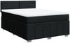 vidaXL Boxspringbett mit Matratze Schwarz 140x190 cm Stoff 3287058 Bild 2
