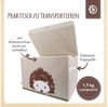 Grosse Spielzeugbox fürs Kinderzimmer, Igel, natur, 36 x 36 x 51 cm, von Bieco Bild 4