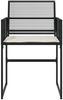 vidaXL Gartenstühle mit Kissen 4 Stk. Schwarz Poly Rattan 4008575 Bild 5