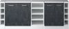 Dachschrägenschrank-Set Rion Schwarz Beton 210 cm 5er Set Schrankkorpuss 60 cm Tiefe Vicco Bild 4