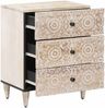 vidaXL Bettkasten mit Schubladen Weiß 50 x 33 x 60 cm Massivholz Mango 4018377 Bild 2