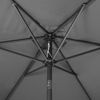 Kingsleeve Sonnenschirm, neigbar, Aluminium / Polyester, Anthrazit, Ø 300 cm Bild 5