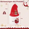 Weihnachts-Kratzbaum mit Schlafplatz 75 cm moderner süßer Katzenturm mit gepolsterter oberer Liegefläche Rot Bild 2