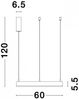 Nova Luce 9190740 MOTIF LED Pendelleuchte 60cm 3000K Weiss dimmbar Bild 5
