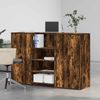 vidaXL Empfangstheke Räuchereiche 155x50x103,5 cm Holzwerkstoff 3324200 Bild 3