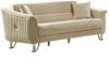 Villa Möbel Sofa Vega, 1 Stk. 3-Sitzer, Hand Made Quality, pflegeleichter Mikrofasersamtstoff Bild 4