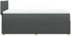 vidaXL Boxspringbett mit Matratze Dunkelgrau 90x200 cm Stoff 3287340 Bild 5