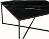 Couchtisch aus Glas und Metall, schwarz, 80x80 cm Bild 3