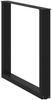 vidaXL Esstischbeine U-Form 2 Stk. Schwarz 80x(72-73) cm Stahl 4013188 Bild 4