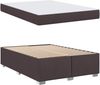 vidaXL Bettrahmen mit Matratze Dunkelbraun 160 x 200 cm Stoff 3399197 Bild 5
