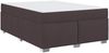 vidaXL Bettrahmen mit Matratze Dunkelbraun 160 x 200 cm Stoff 3399197 Bild 2