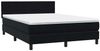 vidaXL Boxspringbett mit Matratze & LED Schwarz 160x210 cm Samt 3316889 Bild 5