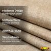 ANRO Küchenläufer Premium Einfarbig RUNNA Läufer Küchenteppich Stoff-Teppich, Rechteckig, Höhe: 3 mm, Stoff schmutzabweisend 67x100 cm Boho Beige robust Bild 2