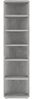 vidaXL Schuhschrank Betongrau 27,5x27x102 cm Holzwerkstoff 808493 Bild 4
