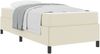 vidaXL Bettrahmen mit Matratze Creme 90 x 200 cm Stoff 3398981 Bild 2