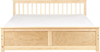 Bett mit Lattenrost OLENDON 180x200 cm Holz Heller Holzfarbton Bild 4