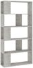 vidaXL Bücherregal/Raumteiler Betongrau 80x24x159 cm Holzwerkstoff 800103 Bild 2