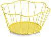 ZELLER 27377 Obstkorb aus Metall, gelb ca. 30 x 27 x 14 cm Bild 1