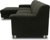 DOMO. collection Ecksofa Junin, Couch in L-Form, Füße mit Filzgleitern, Sofa, Polsterecke, Eckcouch, Polstergarnitur 251 x 150 x 72 cm (BxTxH), schwarz Bild 3