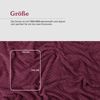 Kuscheldecke "Popcorn" Cashmere Soft-Touch Weinrot 150x200 cm Bild 2