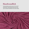 Kuscheldecke "Popcorn" Cashmere Soft-Touch Weinrot 150x200 cm Bild 5