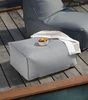 mokebo Pouf Der Ruhepouf (mit Schutzhülle), Sitzhocker Outdoor, Fußhocker, Hocker & Sitzkissen eckig Lichtgrau Bild 2