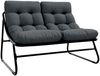 vidaXL Garten Essgruppe 5 pcs Schwarz Stahl 3378837 Bild 5