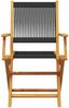 vidaXL 3-tlg. Bistro-Set Schwarz Polypropylen und Massivholz 3281877 Bild 3