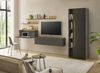 Wandboard 170x20 cm Eiche Anthrazit mit Ablageboden BOSTON Bild 5