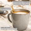 SÄNGER Kaffeebecher Set Rio Perlgrau - 6 teilig aus Steingut Bild 5