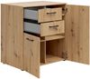 Carryhome 'MULTISTAURAUM' Kommode, Holznachbildung Eiche Artisan, 80 x 83 x 52 cm, mit 2 Schubladen und 2 Türen Bild 3
