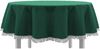Gartentischdecke mit Fransen 140x180 cm oval grün Bild 2