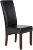 Vente-unique - ROVIGO Stuhl Kunstleder Braun - B 63 cm x H 107 cm x L 47 cm Bild 4