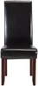 Vente-unique - ROVIGO Stuhl Kunstleder Braun - B 63 cm x H 107 cm x L 47 cm Bild 2