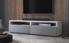 Selsey 'Rednaw' TV-Schrank mit zwei Schubladen, Mattweiß / Hochglanz Grau, 140 cm Bild 3