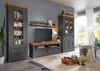 Vitrine >WZ-0133< (BxHxT: 109x208x42 cm) in grau aus Kiefer - 109x208x42 (BxHxT) Bild 5