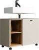 welltime Waschbeckenunterschrank San Pedro (1-St) Waschbeckenunterschrank a. Rollen, Soft-Close 80/42/64 cm Bild 4